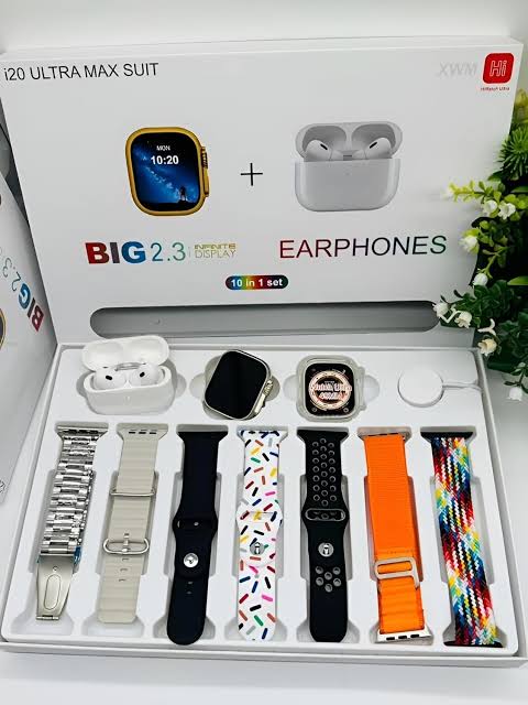 I20 Pro Max Suit Smart Watch, 49mm Protective case, Included Airpods Pro⌚